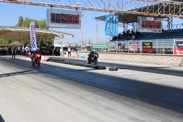 Türkiye Motodrag Şampiyonası Konya'da yapıldı