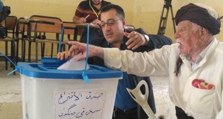 Kerkük’ün en yaşlısı da oy kullandı