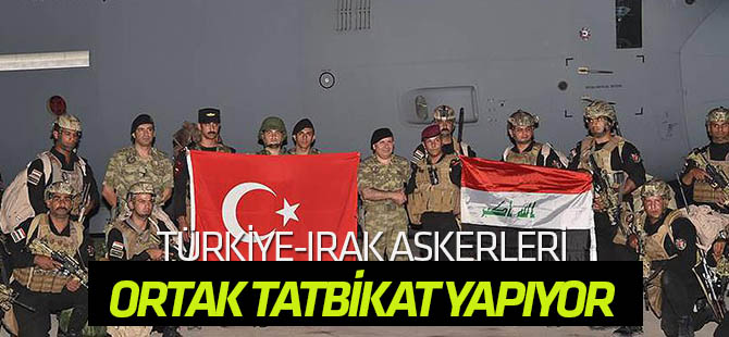 Tatbikata Irak askerleri de dahil old