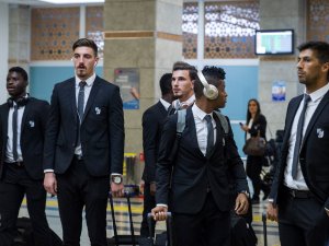 Vitoria Guimaraes kafilesi, Konya'ya geldi