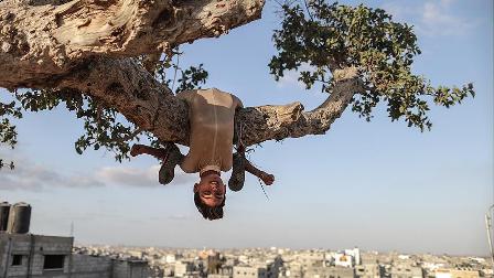 Gazzeli çocuk esnekliğiyle Guinness'e aday