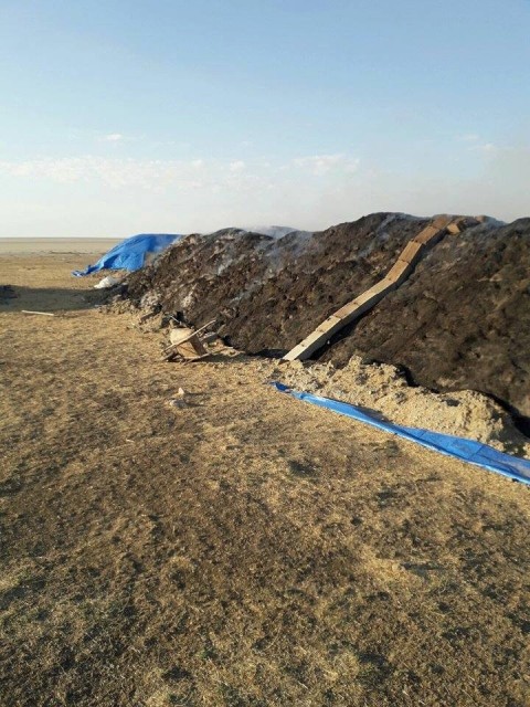 Kulu'da 80 römork saman yandı