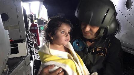 Mehmetçik'in kurtardığı küçük kız taburcu edildi