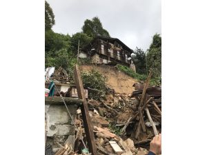 Rize'deki şiddetli yağış