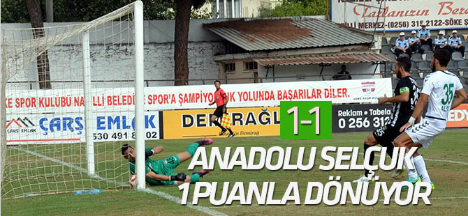 TFF 2. Lig: Nazilli Belediyespor: 1 Konya Anadolu Selçukluspor: 1