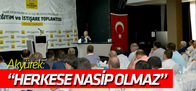 Akyürek: "Konya'ya Hizmet Etmek Herkese Nasip Olmaz"