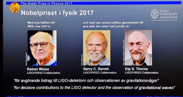 2017 Nobel Fizik Ödülü sahibini buldu