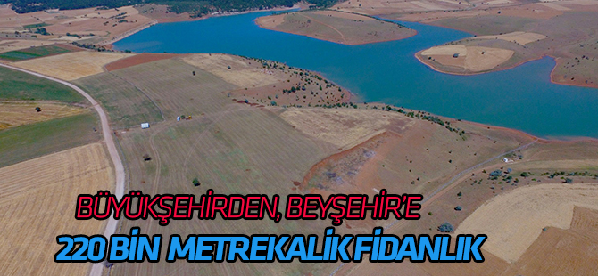 Büyükşehir’den Beyşehir’e 220 Bin Metrekarelik Fidanlık