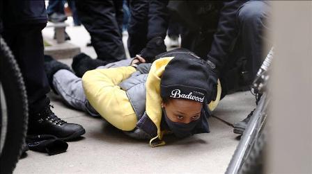 ABD'de yol kapatma eylemi: 143 gözaltı