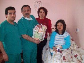 Akşehir'de ilk kez ağrısız doğum