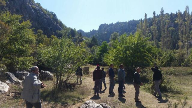 Çamlık Mağaraları'nda arazi çalışması