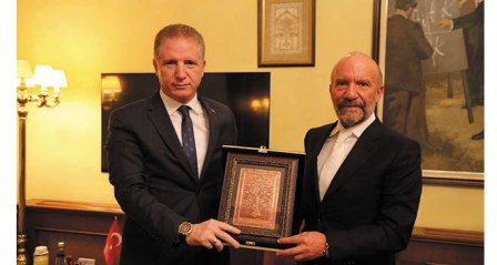 Günsel, YDÜ mezunu Sivas Valisi Davut Gül’ü ziyaret etti