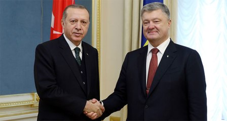 Cumhurbaşkanı Erdoğan, Ukraynalı mevkidaşı Poroşenko ile görüştü