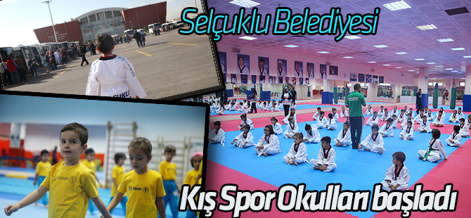 Selçuklu'da kış spor okulları başladı