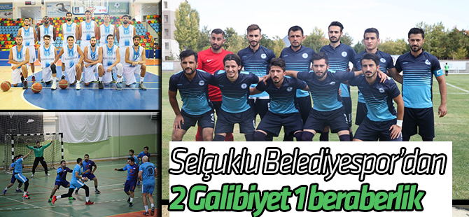 Selçuklu Belediyespor'dan 2 Galibiyet 1 Beraberlik