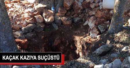 Kaçak kazıya suçüstü: 4 gözaltı