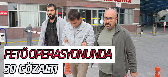 Konya merkezli FETÖ/PDY operasyonu: 30 gözaltı