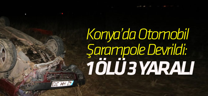 Otomobil Şarampole Devrildi: 1 Ölü, 3 Yaralı