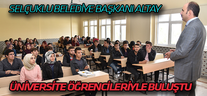 Altay Konya'ya İlk Kez Gelen Gençlerle Buluştu