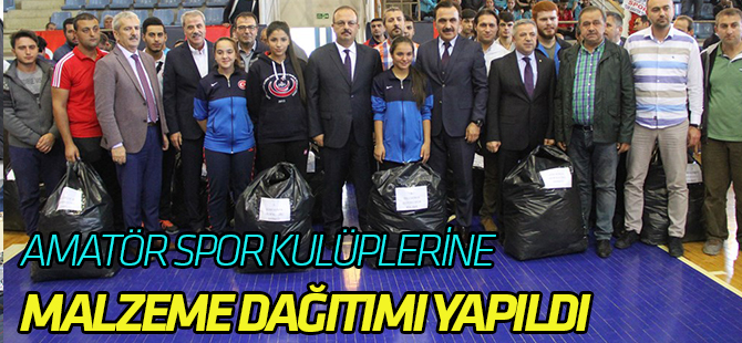 Amatör Spor Kulüplerine Malzeme Dağıtımı Yapıldı