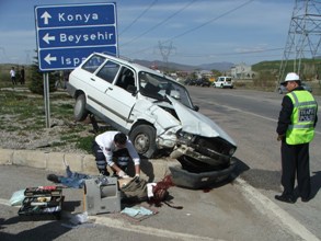 Seydişehir'deki kazada 1 ölü, 1 yaralı