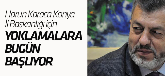Harun Karaca çalışmalara başladı