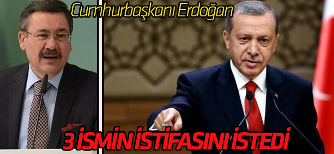 Cumhurbaşkanı Erdoğan Gökçek'in istifasını istedi