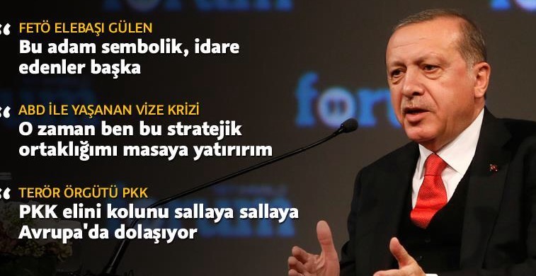 Cumhurbaşkanı Erdoğan, TRT World Forum'a katıldı