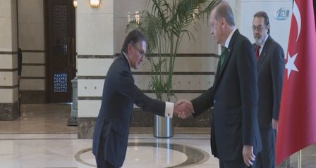 Cumhurbaşkanı Erdoğan, Yunanistan Büyükelçisini kabul etti