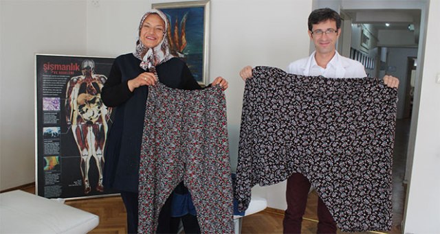 Sadece diyetle bir yılda 76 kilo verdi