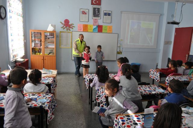 Kulu'da öğrencilere trafik eğitimi