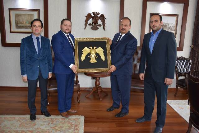 Şahin ve ekibinden Vali Canbolat'a ziyaret