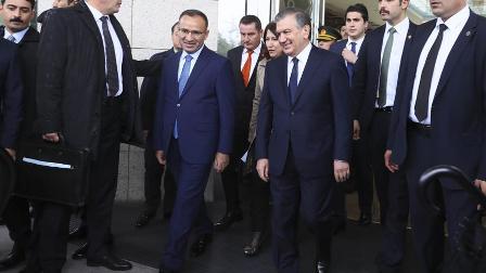Özbekistan Cumhurbaşkanı Mirziyoyev, Ankara'ya geldi