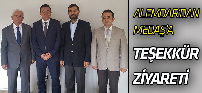 Adem Alemdar'dan MEDAŞ'a teşekkür ziyareti