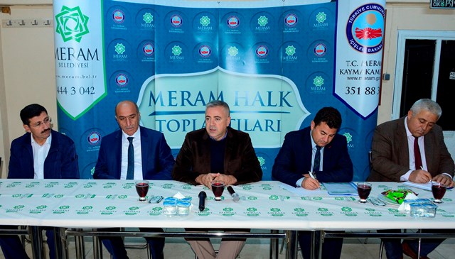 Meram’da halk toplantıları devam ediyor