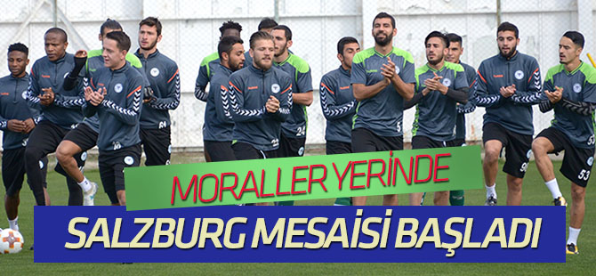 Atiker Konyaspor, Salzburg maçının hazırlıklarına başladı