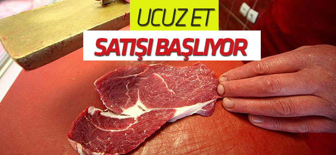 Ucuz et satışı 1 Kasım'da başlıyor
