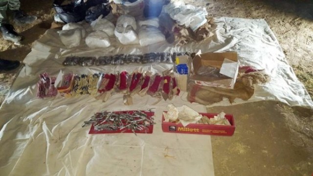 Cizre’de EYP yapımında kullanılan malzemeler ele geçirildi