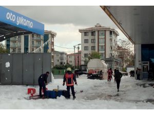 GÜNCELLEME - Tuzla'da akaryakıt istasyonunda tanker yangını