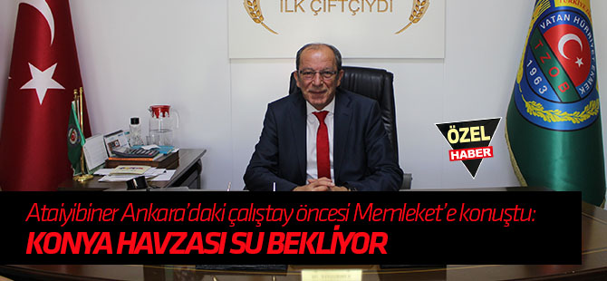 Ataiyibiner: Konya Havzası su bekliyor