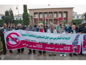 "Balfour Deklarasyonu" 100. yılında Fas’ta protesto edildi