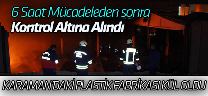 Fabrika Yangını Kontrol Altına Alındı