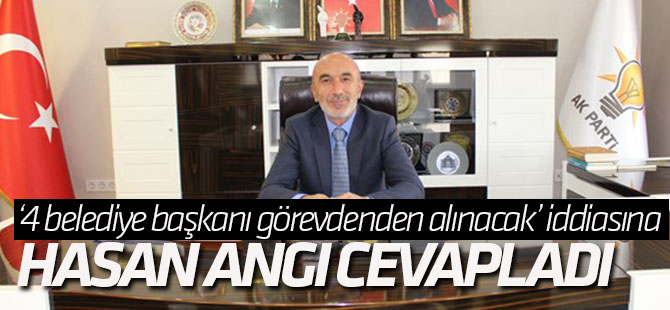 Angı, Konya'da 4 belediye görevden alınacak iddiasına cevap verdi