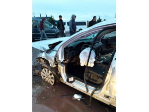 Aksaray'da trafik kazası: 2 yaralı