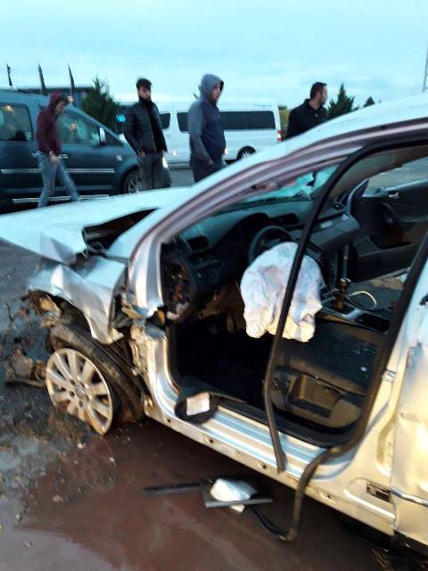 Aksaray'da trafik kazası: 2 yaralı