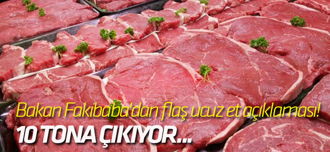 Bakan Fakıbaba'dan flaş ucuz et açıklaması!
