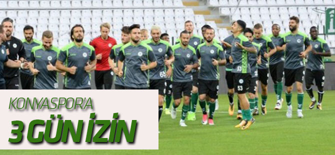 Konyaspor'a 3 gün izin