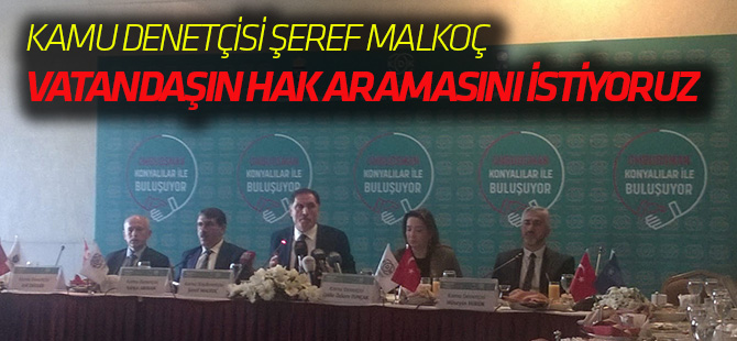 Şeref Malkoç, basınla buluştu