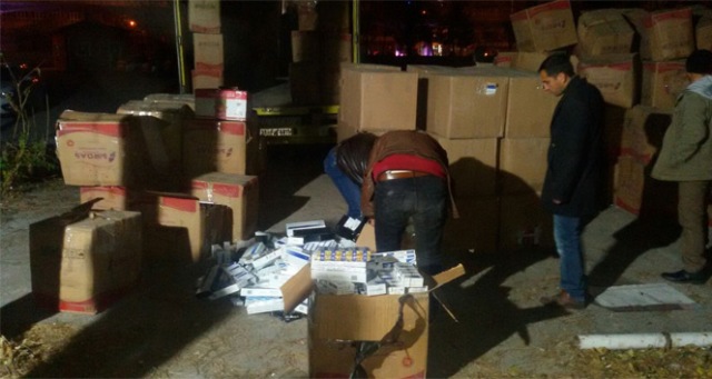 69 bin 800 paket kaçak sigara ele geçirildi