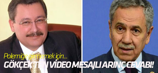 Melih Gökçek'ten video mesajlı Arınç cevabı!